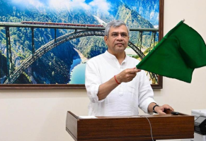 Railway Minister Flags Off New Express Train Services