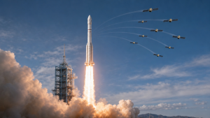 China Launches Gravity-1 Rocket with Nine Satellites