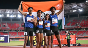 मिश्रित 4×400 मीटर रिले में भारत ने रजत से बढ़ाई एशियाई पहचान