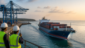 First Export Ship Departs from Vizhinjam for Spain