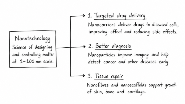 What do you understand by nanotechnology and how is it helping in health sector? (UPSC 2020)