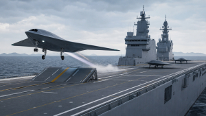 China Tests GJ-21 Drone Aboard Type 076 Warship