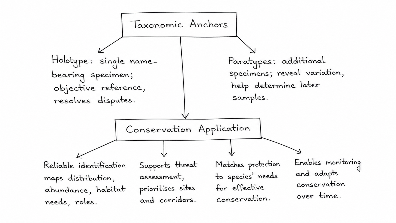 Explain Apps Explain the significance of designating holotypes and paratypes in ...