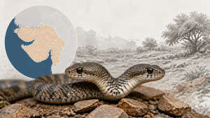 गुजरात में मिला दो सिर वाला दुर्लभ गैर-विषैला साँप
