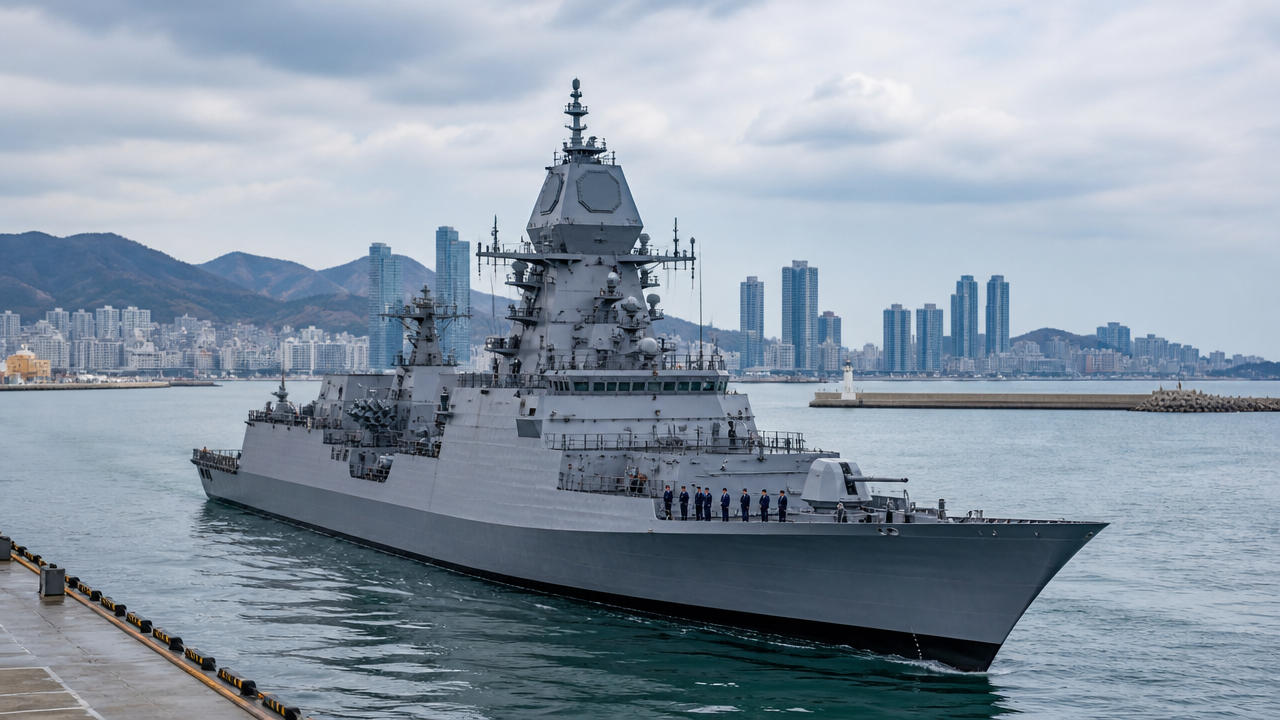 INS Sahyadri Arrives in Busan for India–ROK Naval Exercise – GKToday