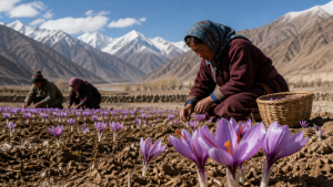 लद्दाख में केसर खेती की शुरुआत, कृषि विविधीकरण की नई पहल